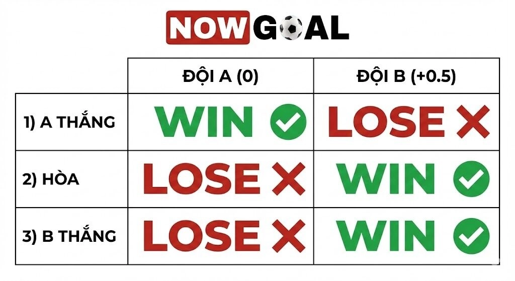 Kèo chấp nửa trái là sao và kinh nghiệm cược tại Nowgoal 1 Tổng quan kiến thức để hiểu rõ kèo chấp nửa trái là sao?